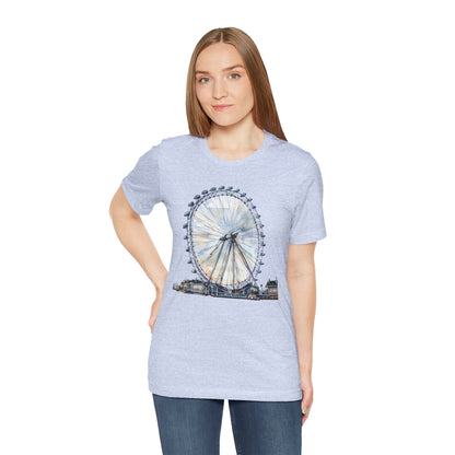 Unisex Jersey Short Sleeve Tee - Iconic London Eye Design