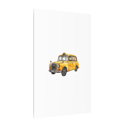 Vintage Taxi Matte Canvas, Stretched, 0.75" (Multi-Size)