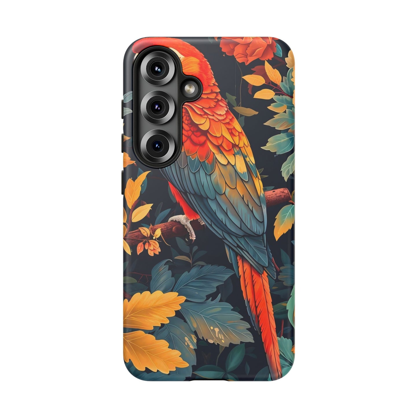 Vibrant Parrot Phone Case - Tough, Stylish, Nature-Inspired, Tropical, Wildlife, Perfect Gift, Summer Vibes