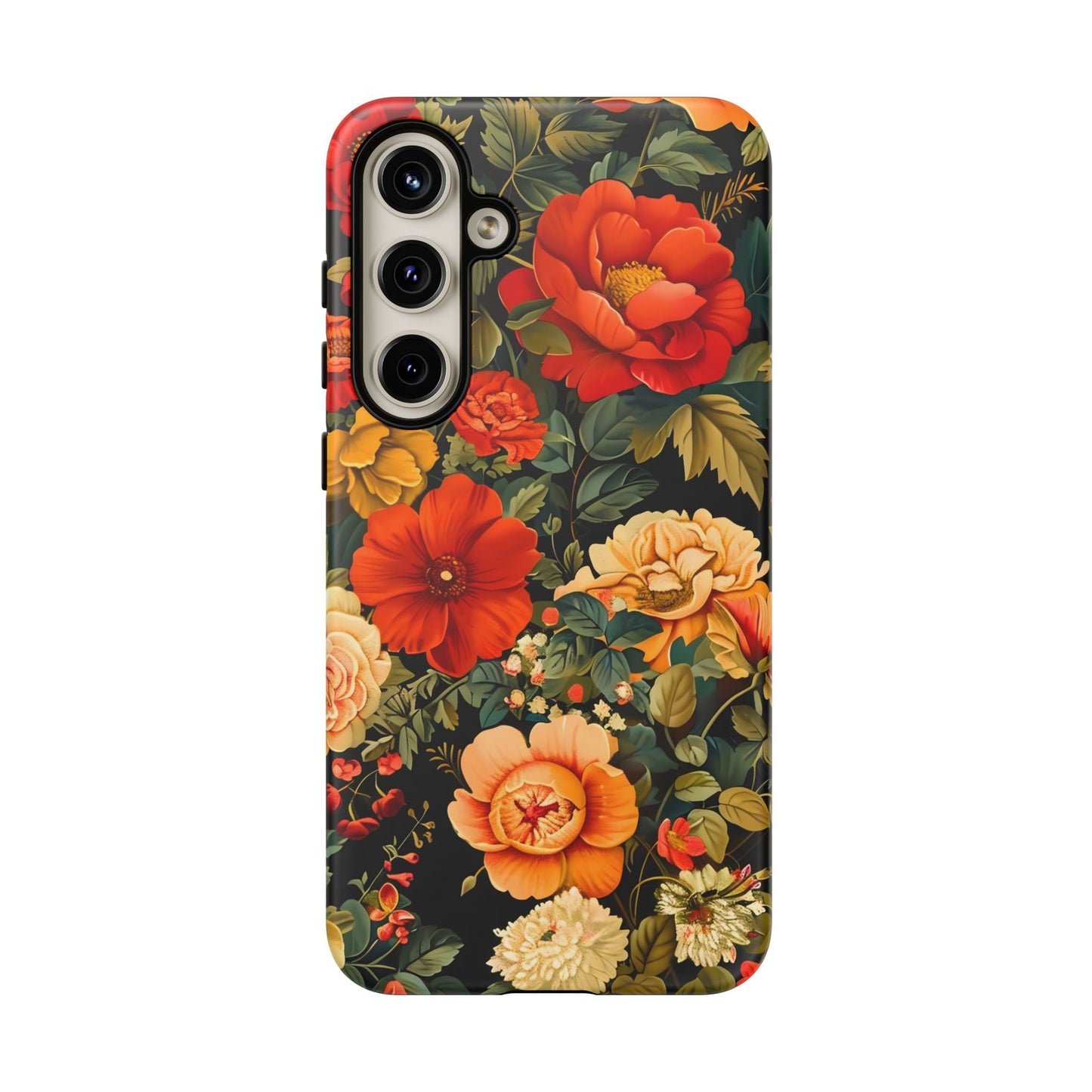 Floral Phone Case, Tough Cases, Decorative Tech Accessories, Gift for Her, Nature Lover Gift, Boho Style Case, Spring Floral Cover