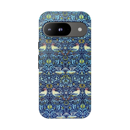 Bird and Floral Pattern Phone Case, Tough Cases, Gift for Nature Lovers, Eco-friendly, Custom Phone Accessories, All-Occasion