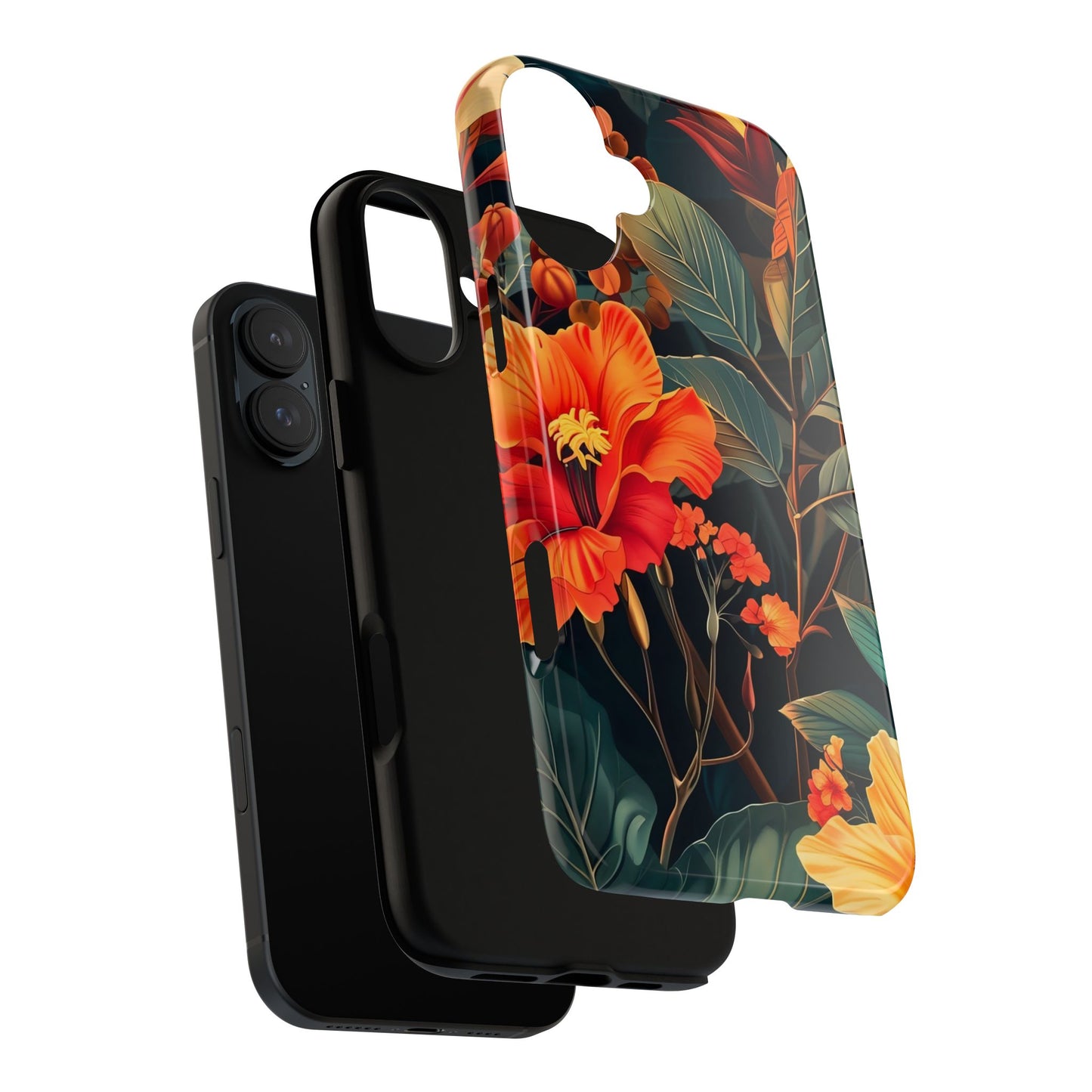 Tough Floral Phone Case | Tropical Vibe, Gift for Nature Lovers, Summer Beach Accessory, Floral Pattern, Trendy Phone Accessories