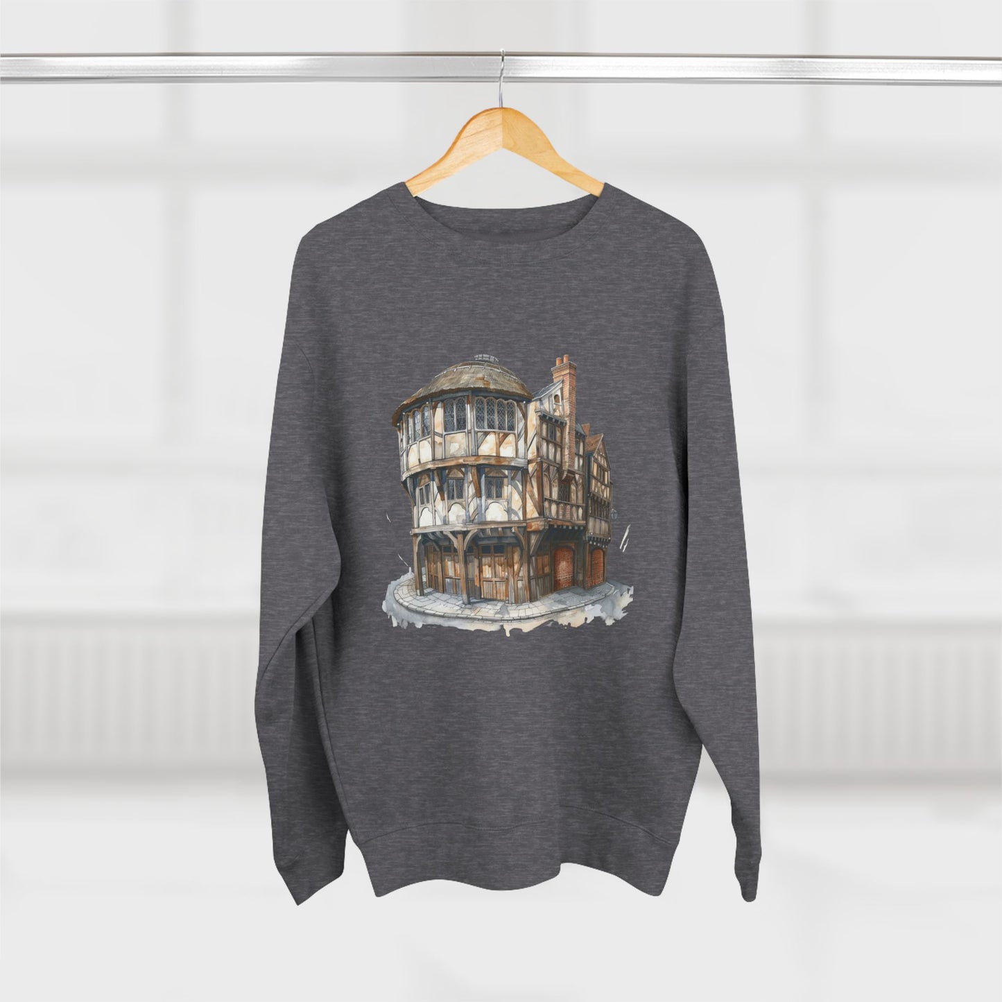 Unisex Crewneck Sweatshirt - London Pub Interior British Tavern