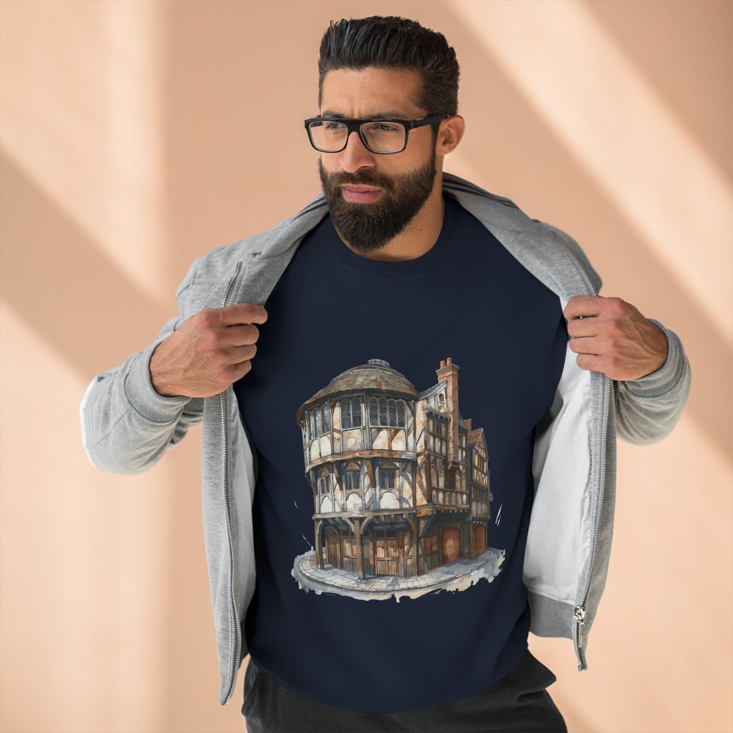 Unisex Crewneck Sweatshirt - London Pub Interior British Tavern