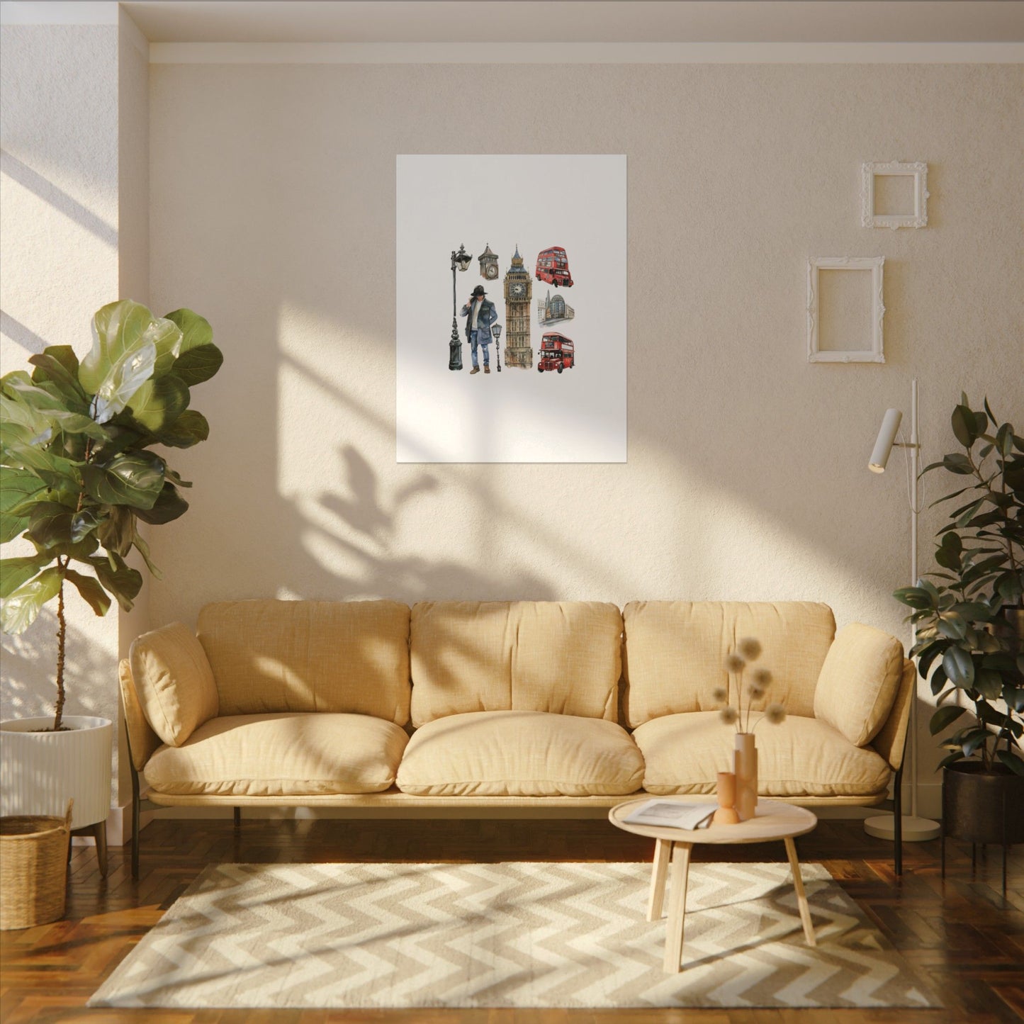 Canvas Art Print, London Skyline, Home Decor, Wall Art, Gift Idea, Travel Memories, Modern Wall Art
