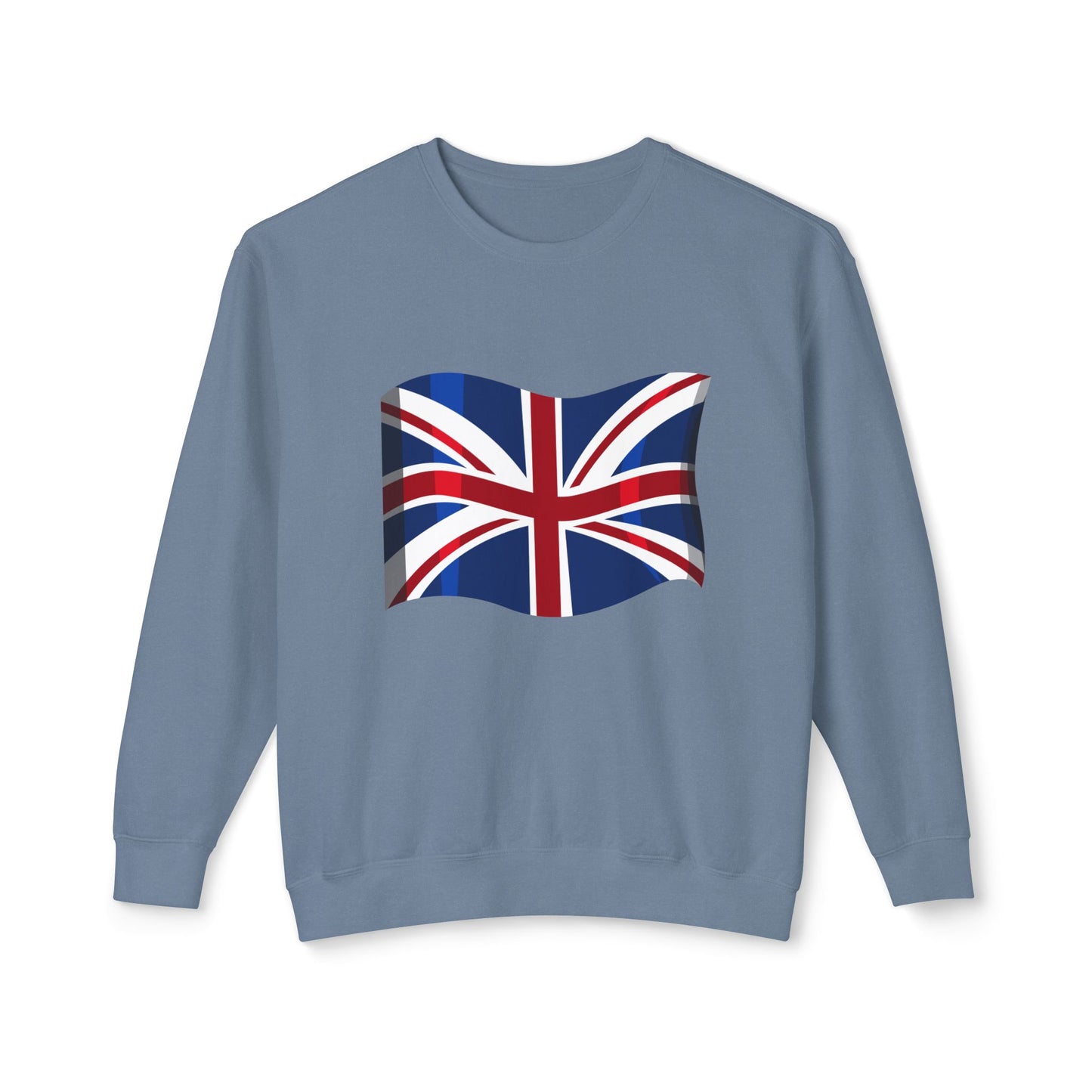 Unisex Lightweight Crewneck Sweatshirt - Classic UK Flag