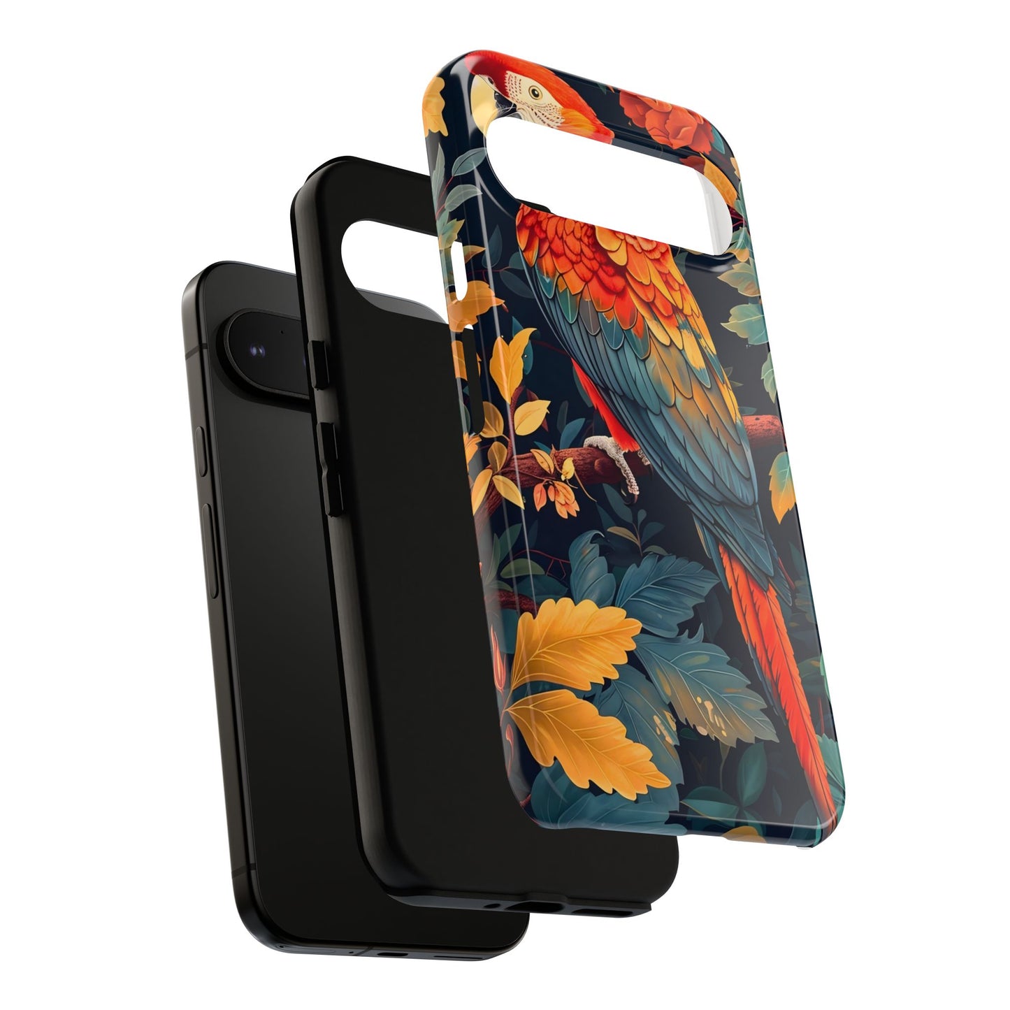 Vibrant Parrot Phone Case - Tough, Stylish, Nature-Inspired, Tropical, Wildlife, Perfect Gift, Summer Vibes