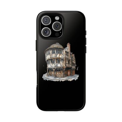 Stylish Phone Case featuring Unique Building Design, Art Lover Gift, Durable Phone Cover, Trendy Gadget Accessory, Unique Gift for Her
