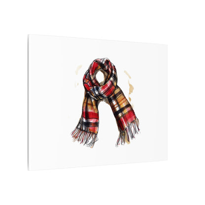 Autumn Scarf Canvas Art Print | Cozy Home Décor, Gift for Fall Lovers, Seasonal Wall Art, Unique Interior Design