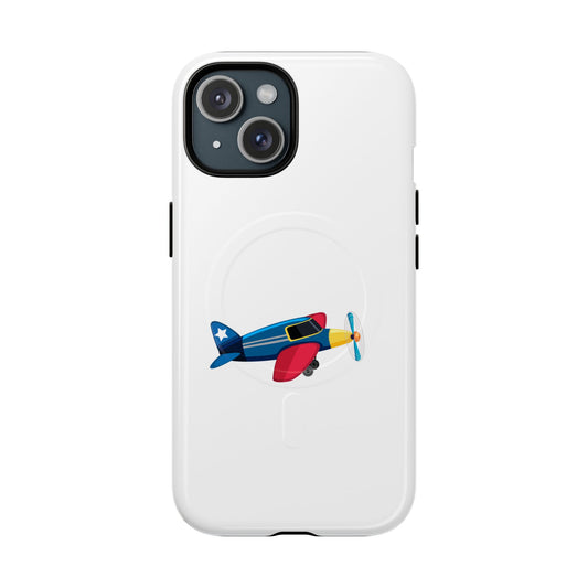 Airplane Tough Magnetic Phone Case, Cute Phone Cover, Gifts for Travelers, Kids and Adults, Aviation Themed, Durable Phone Case
