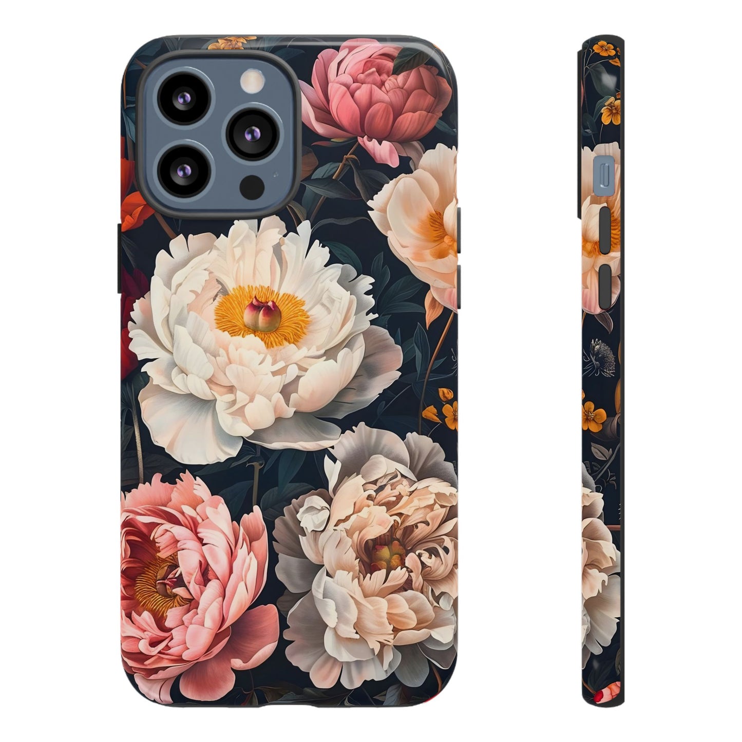 Floral Phone Case, Tough Phone Cover, Flower Design, Unique Gift for Her, Trendy Accessory, Spring Decor