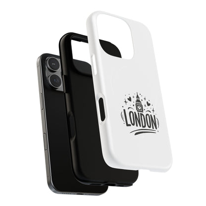 Stylish London-themed Magnetic Phone Case - Durable Protection, Perfect Gift, Unique Design, Travel Accessory, Personalized Cell Cover