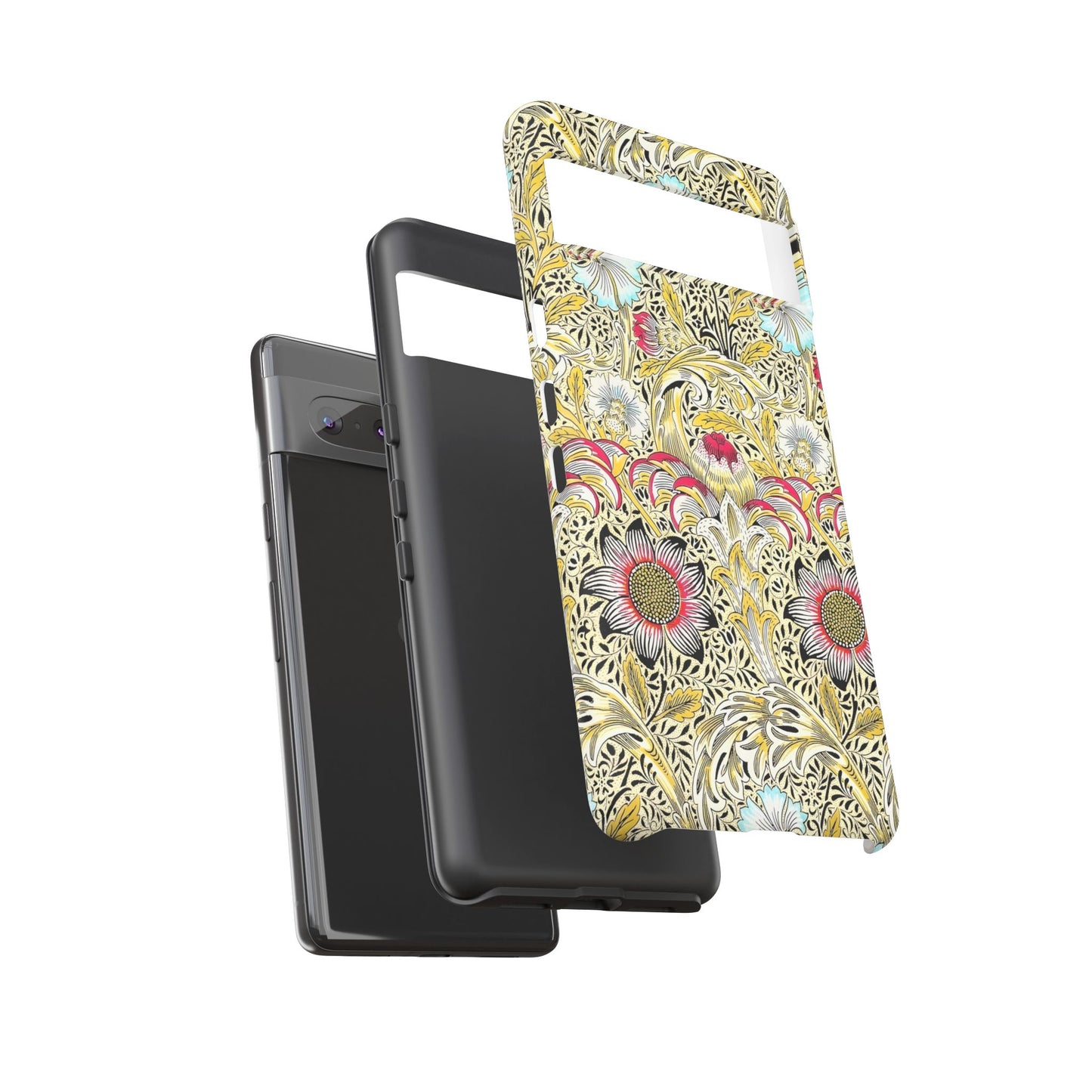 Floral Phone Case - Tough Cases, Floral Design, Stylish, Protective, Unique Gift for Her, Phone Accessories