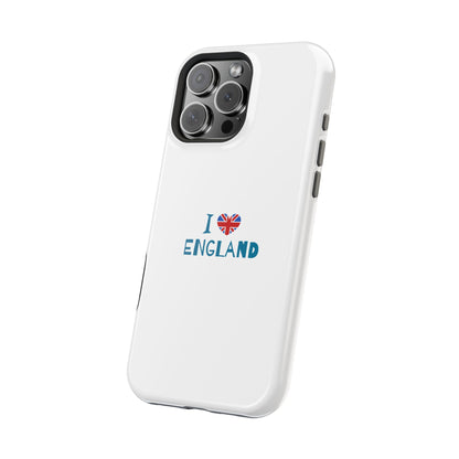 I Love England Magnetic Tough Cases, Phone Cover, Gift for Travelers, Souvenir, England Pride, Durable Phone Protection