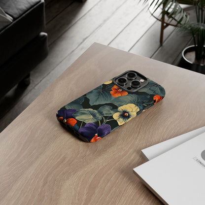 Tough Cases Floral iPhone Case, Tough Phone Cover, Stylish Floral Design, Gift for Her, Summer Vibe, Durable Protective Case