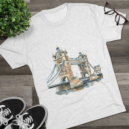 London Bridge Elegant Unisex Tri-Blend Crew Tee