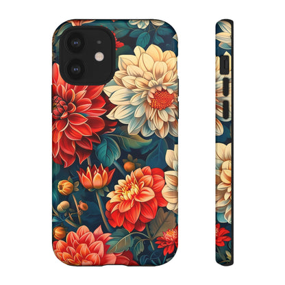 Floral Phone Case - Vibrant Tough Cases, Stylish Floral Cell Phone Cover, Gift for Her, Trendy Phone Accessory, Flower Design