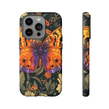 Butterfly Phone Case, Tough Cases for Nature Lovers, Vibrant Floral Design, Gift for Her, Cute Phone Accessories, Butterfly Artwork