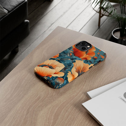 Floral Phone Case, Tough Cases for Protection and Style, Spring Aesthetic, Gift for Her, Phone Accessory for Nature Lovers