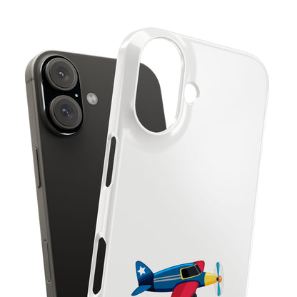 Colorful Airplane Slim Phone Case - Travel Lover's Gift, Airplane Accessories, Unique Phone Cover, Birthday Gift, Everyday Use
