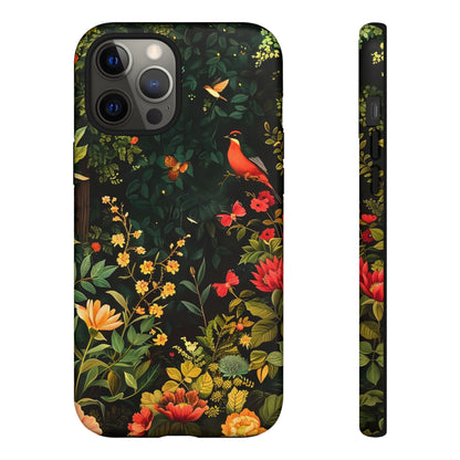 Floral Tough Phone Case, Nature-Inspired Design, Ideal for Garden Lovers, Gift for Birthdays, Christmas, Eco-Friendly Accessory
