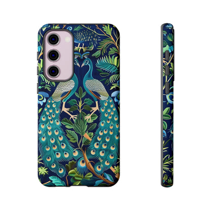 Peacock Tough Phone Case - Colorful Protective Cover, Nature Lover Gift, Stylish Accessory for Celebrations