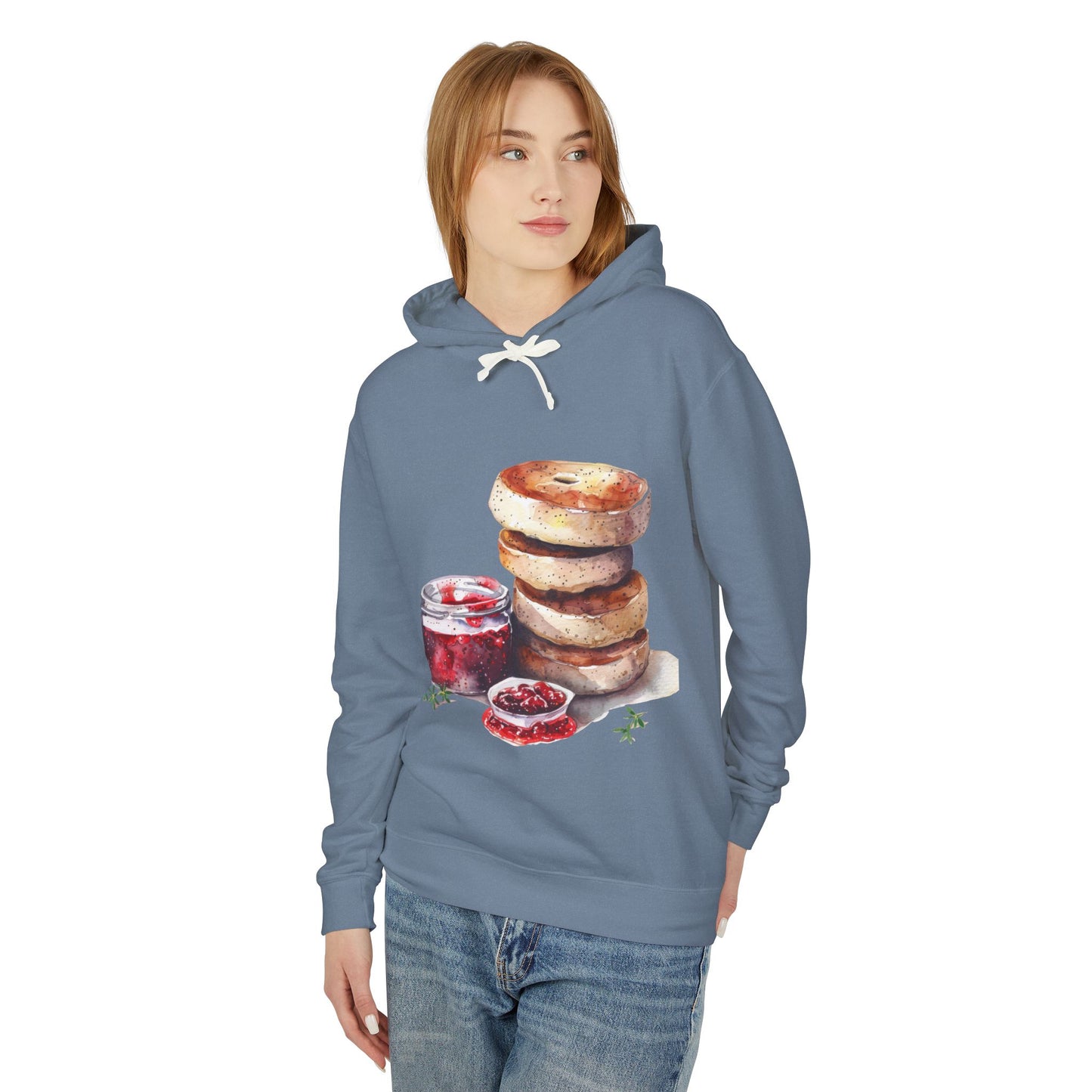 Unisex Lightweight Hooded Sweatshirt - A Taste of the Crown - British Royal Food Heritage
