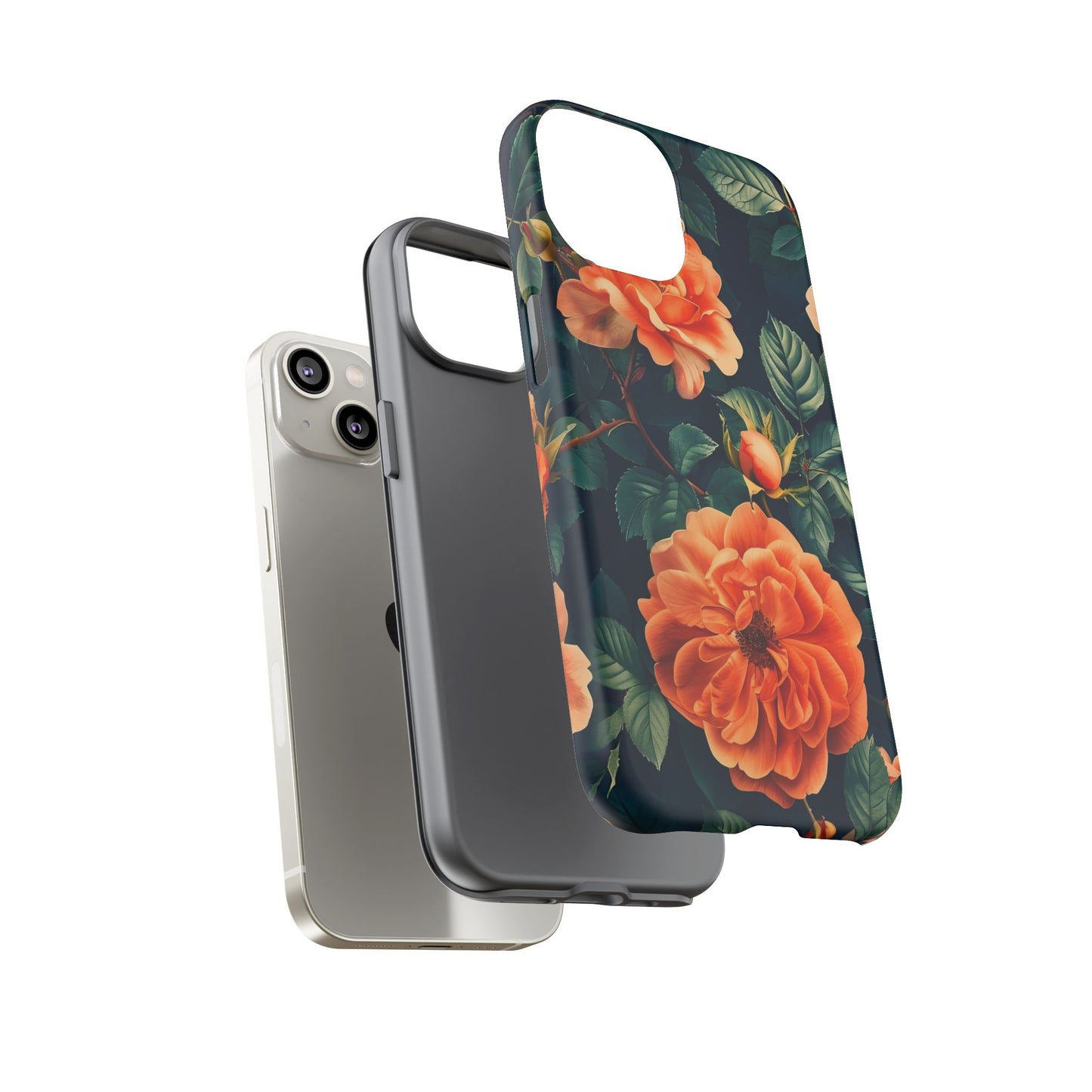 Floral Phone Case, Tough Cases for Nature Lovers, Botanical Design, Phone Protection, Gift for Her, Trending Floral Accessories