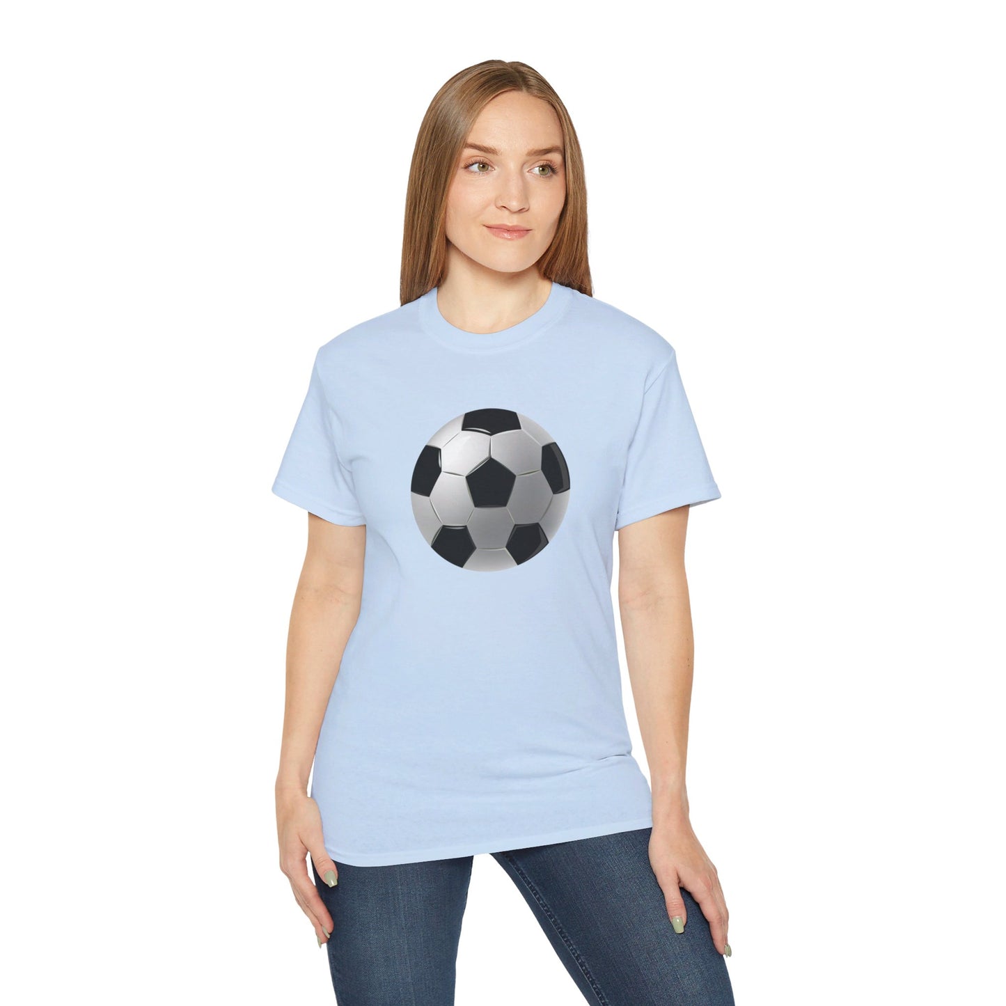 Dynamic Football Design - Sports Passion and Energetic Unisex Ultra Cotton Tee
