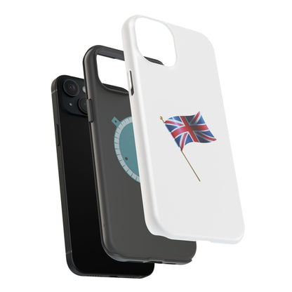 Vintage Union Jack Magnetic Phone Case, British Flag Tough Case, Gift for Anglophiles, Travel Accessories,UK Prid e Case