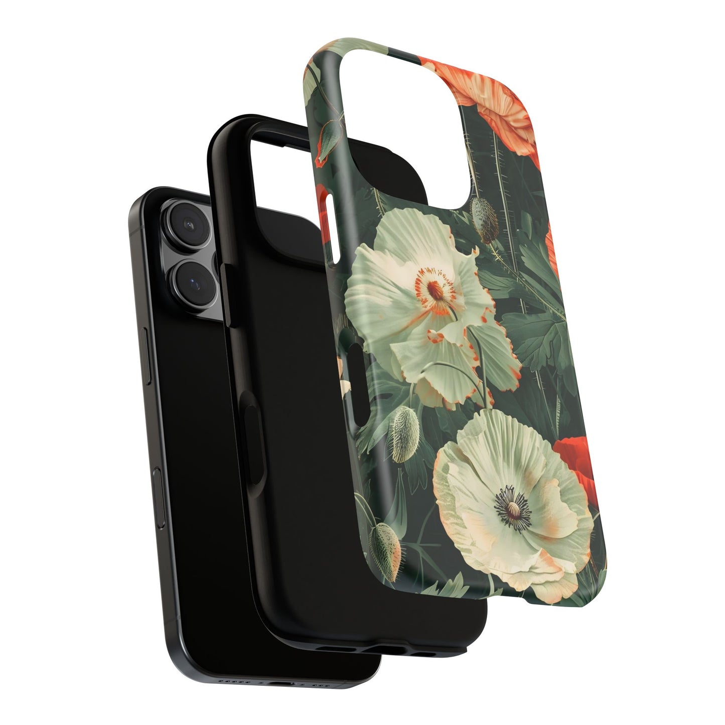 Floral Phone Case - Tough Cases, Botanical Design, Gift for Friends, Trendy Mobile Cover, Personalized Phone Accessory