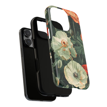 Floral Phone Case - Tough Cases, Botanical Design, Gift for Friends, Trendy Mobile Cover, Personalized Phone Accessory