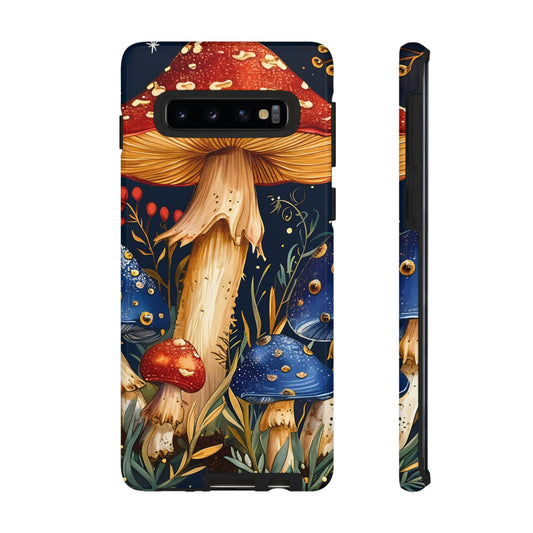 Mushroom Phone Case with Nature Design, Tough Phone Cover, Eco-Friendly Case, Gift for Nature Lovers, Unique Phone Accessory