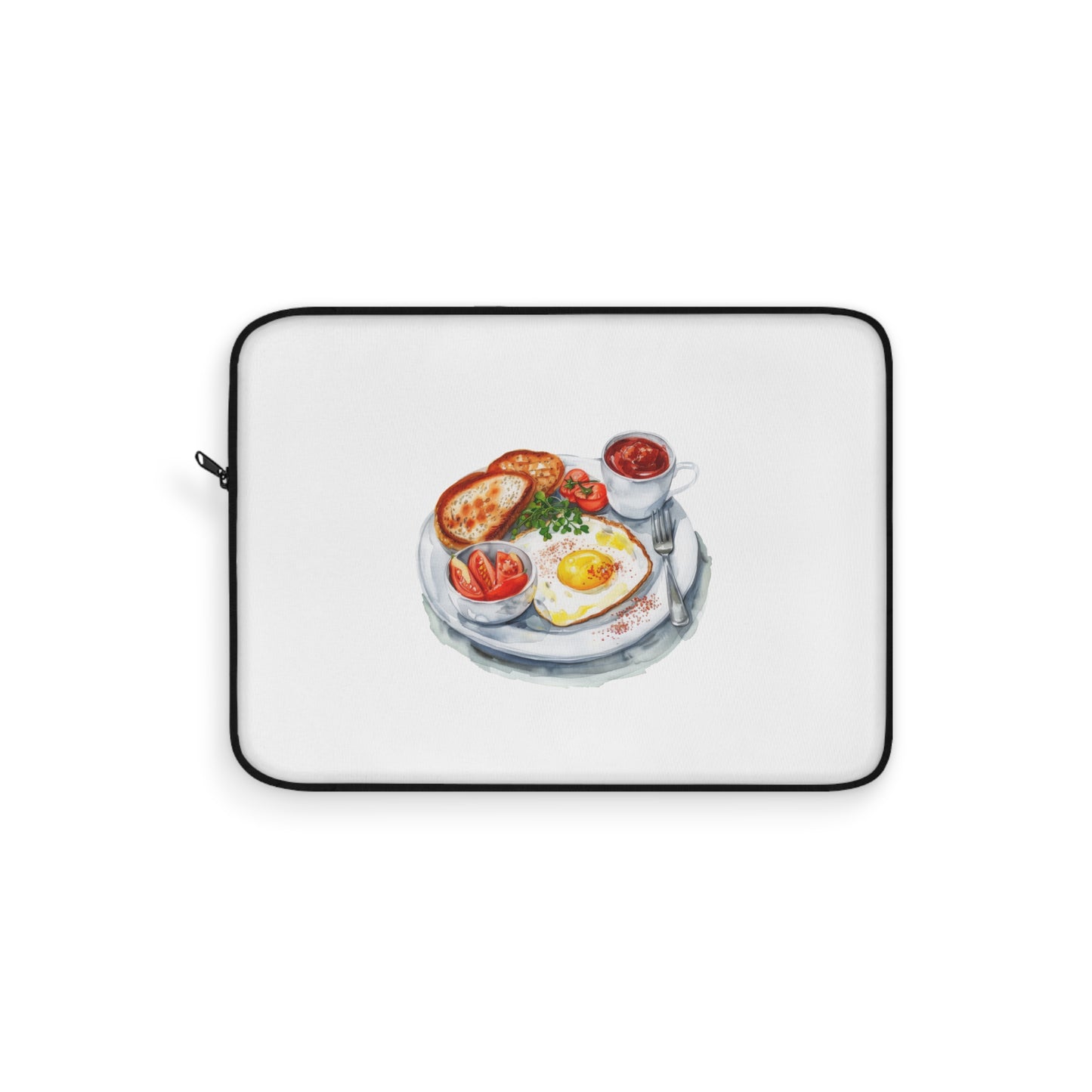 Breakfast-Inspired Laptop Sleeve | Cozy & Functional | Gifts for Foodies, Office Workers, Students | Cute Tech Accessory