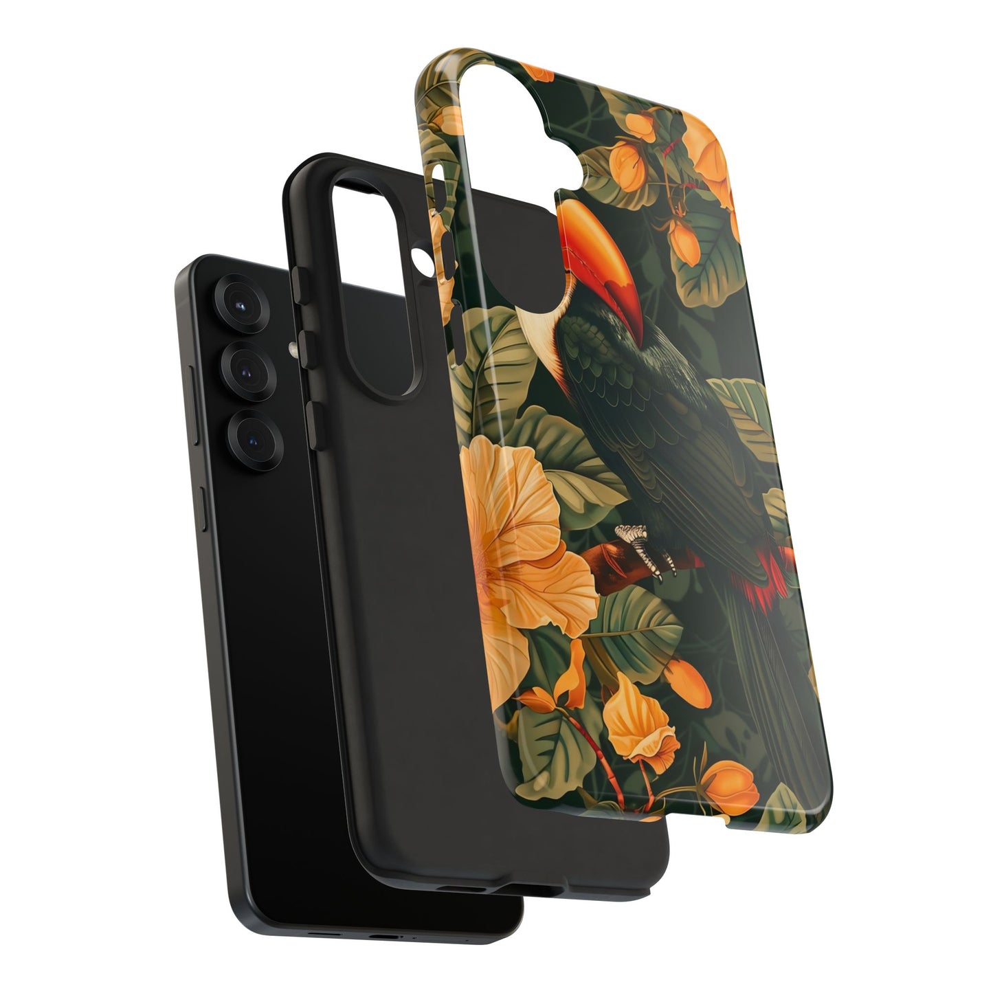 Tropical Toucan Phone Case, Exotic Bird Cover, Nature Lover Gift, Eco-Friendly Design, Customizable Tech Accessory