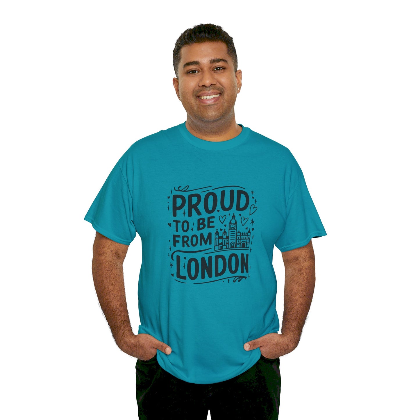 Proud to be from London Watercolor Art Collection Breathable Unisex Cotton T-Shirt