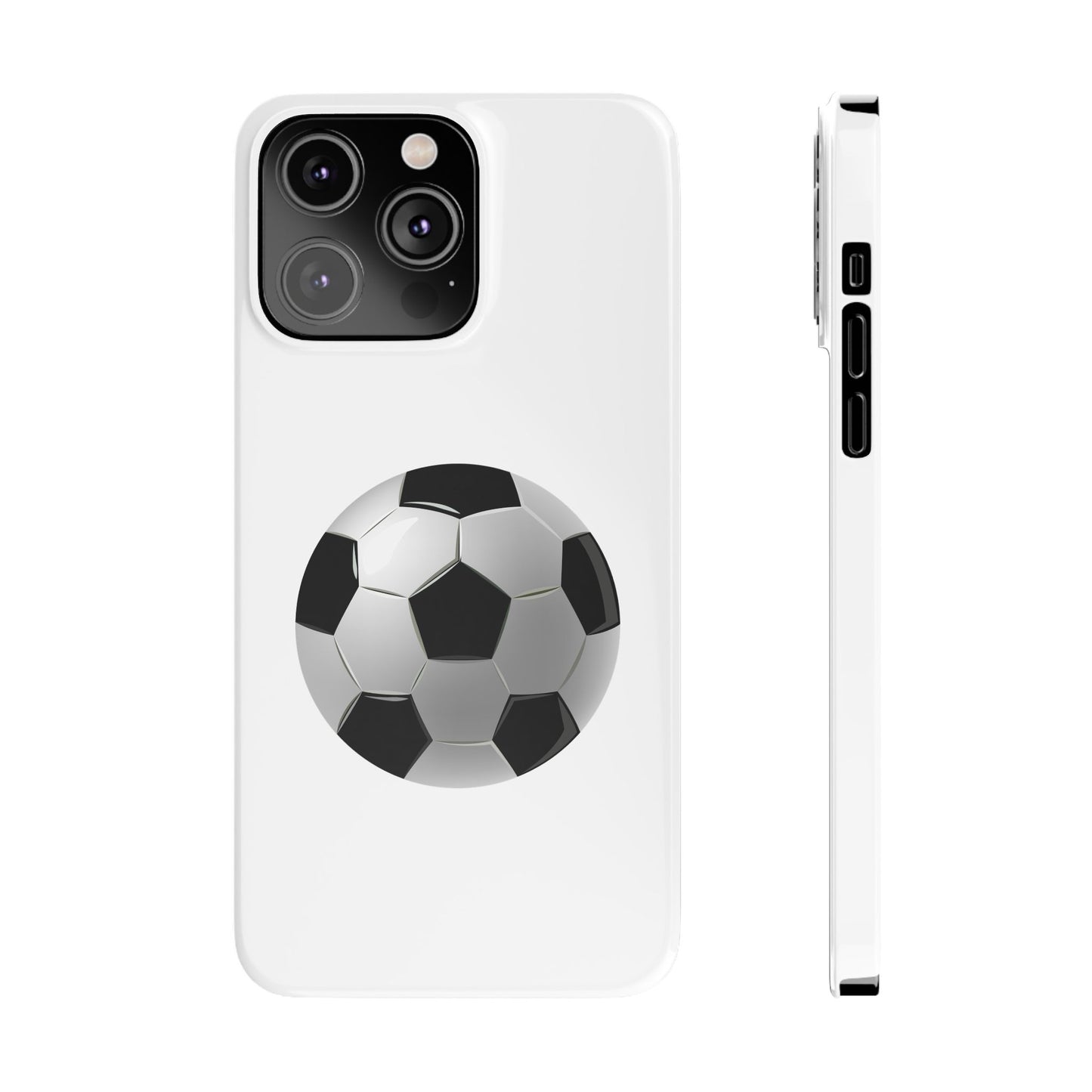 Soccer Ball Slim Phone Cases - Perfect for Sports Lovers, Gift for Athletes, Birthday Present, Stylish Accessories, Phone Protection