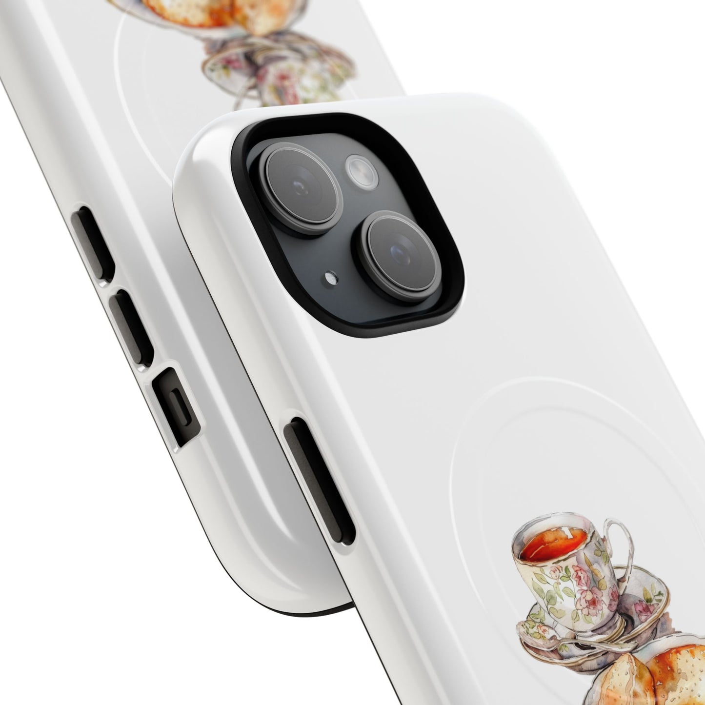 Charming Magnetic Phone Cases for Tea Lovers, Tough Phone Cover, Unique Gift, Cute Tea Design, Kitchen Decor