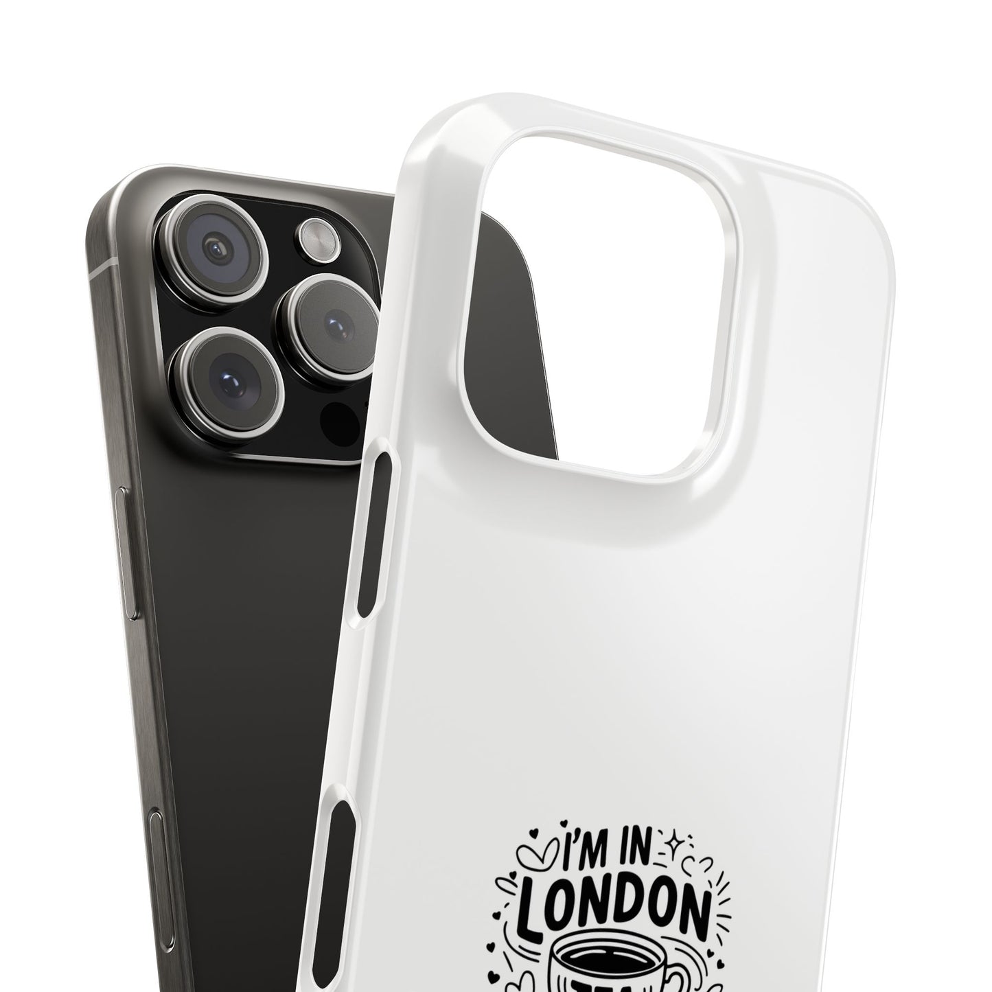 Stylish Slim Phone Cases for Tea Lovers, Personalized Phone Covers, London-Themed Gifts, Birthday, Travel Accessories, Trendy Phone [...]
