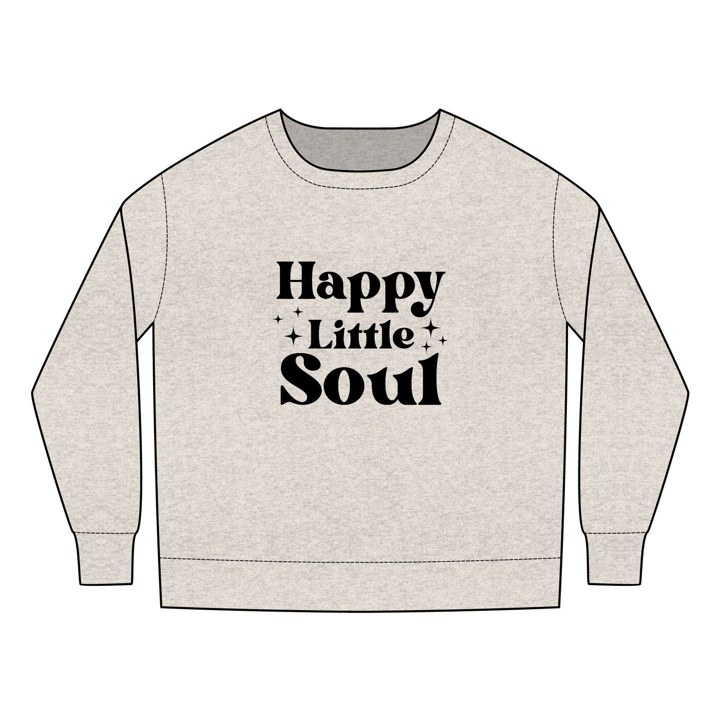 Toddler Sweatshirt - Cute Happy Little Soul Sublimation Graphic