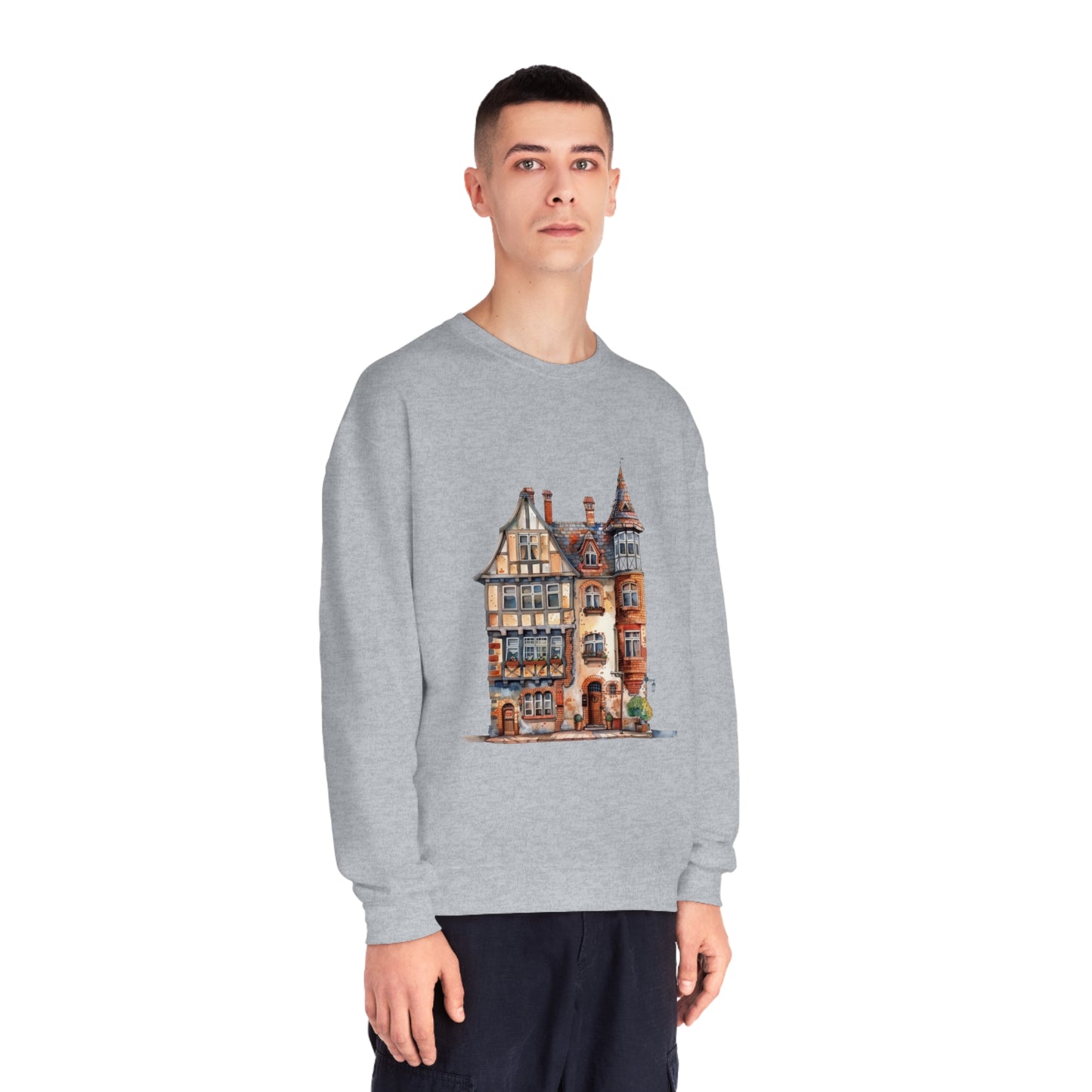 Unisex NuBlend® Crewneck Sweatshirt - Charming British House