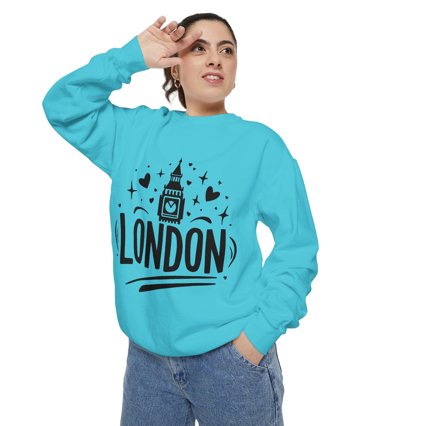 Unisex Garment-Dyed Sweatshirt - Lovely London