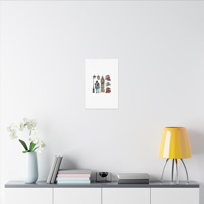 Canvas Art Print, London Skyline, Home Decor, Wall Art, Gift Idea, Travel Memories, Modern Wall Art
