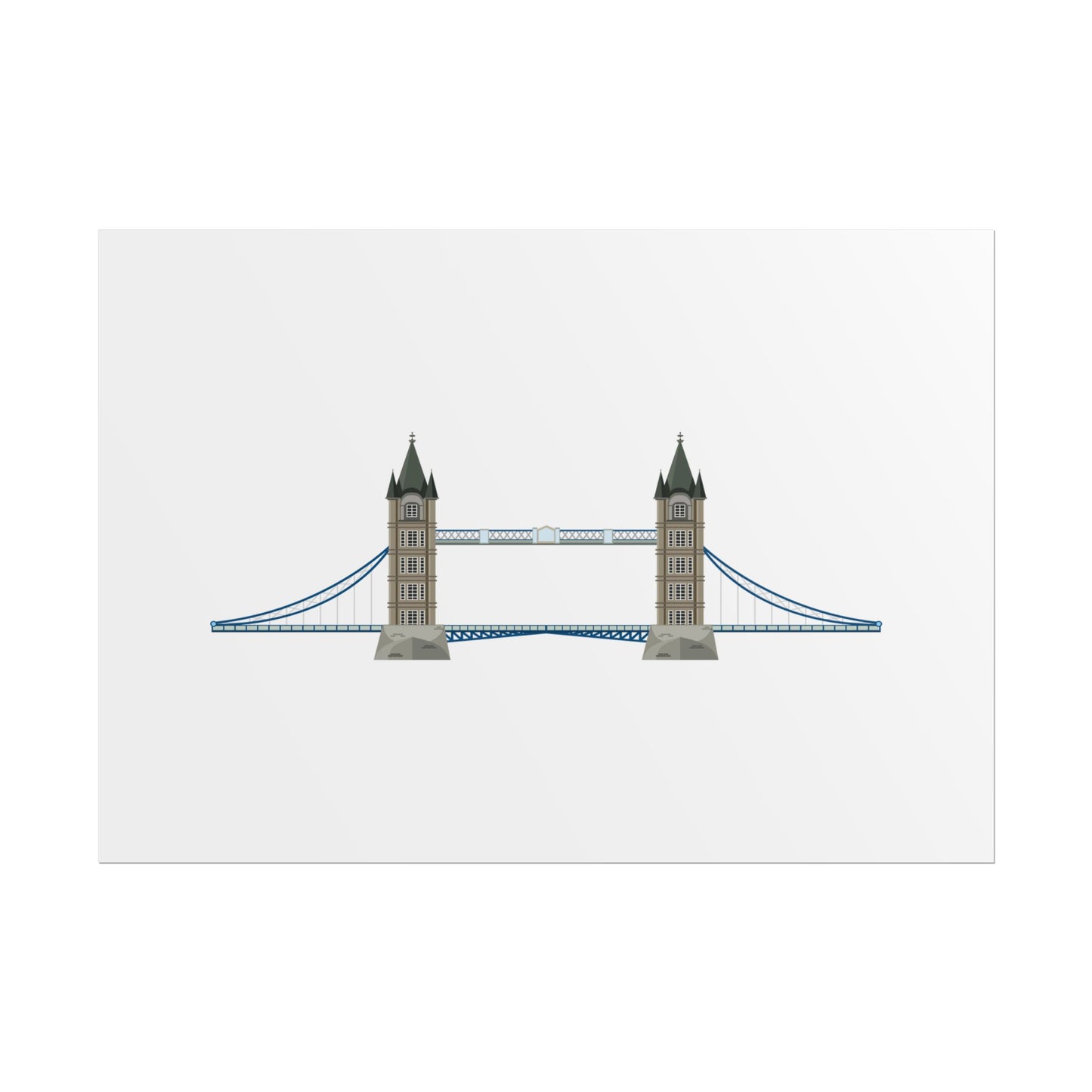 Tower Bridge Rolled Poster, London City Decor, Wall Art, Gift for Travelers, Home Aesthetic, UK Wall Art