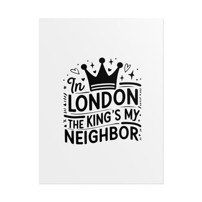London Themed Rolled Poster - Whimsical Art Print for Home Decor, Gifts, Travel Lovers, Wall Art, Inspirational Quote