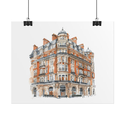 Elegant Architectural Rolled Posters, Art Prints for Home Decor, Gift for Housewarming, Wall Art for Living Room, Unique Art Decor