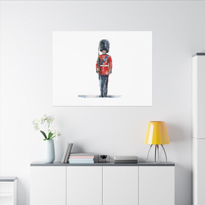 Royal Guard Canvas Art Print, British Soldier Wall Decor, Home Decoration, Gift for History Lovers, Art for Offices, Unique Wall Gallery
