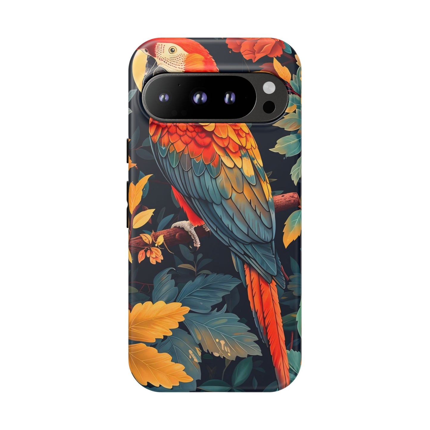 Vibrant Parrot Phone Case - Tough, Stylish, Nature-Inspired, Tropical, Wildlife, Perfect Gift, Summer Vibes