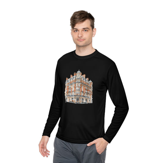 Unisex Lightweight Long Sleeve Tee - British Historic House - Classic Architectural Elegance