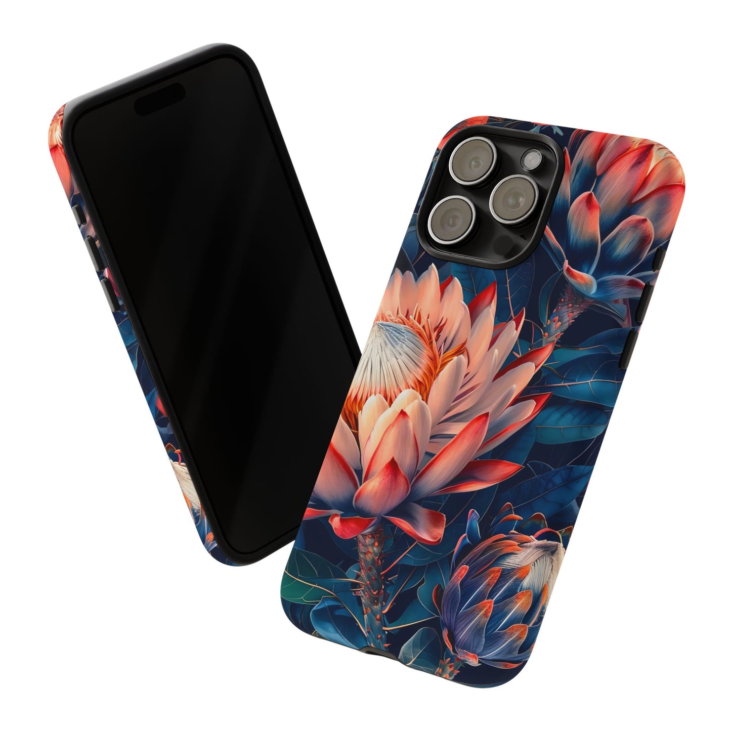 Floral Phone Case | Tough Cases, Floral Design, Phone Accessory, Gift for Her, Customizable Case, Nature Lover Gift